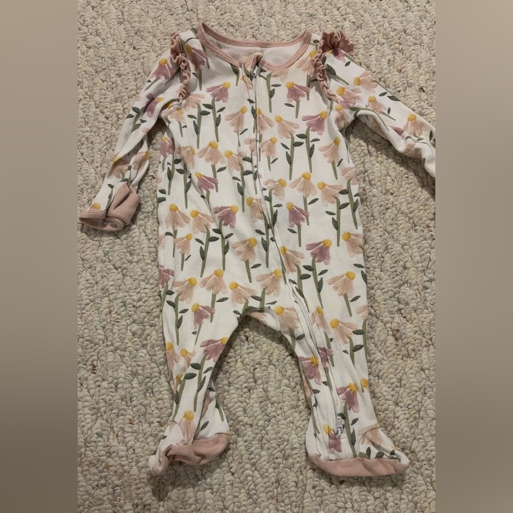 Floral Print Sleeper 0-3 months